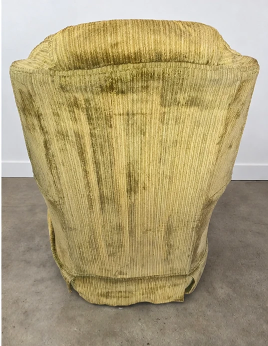 Vintage Recliner Armchair - Gold Corduroy - photo 3