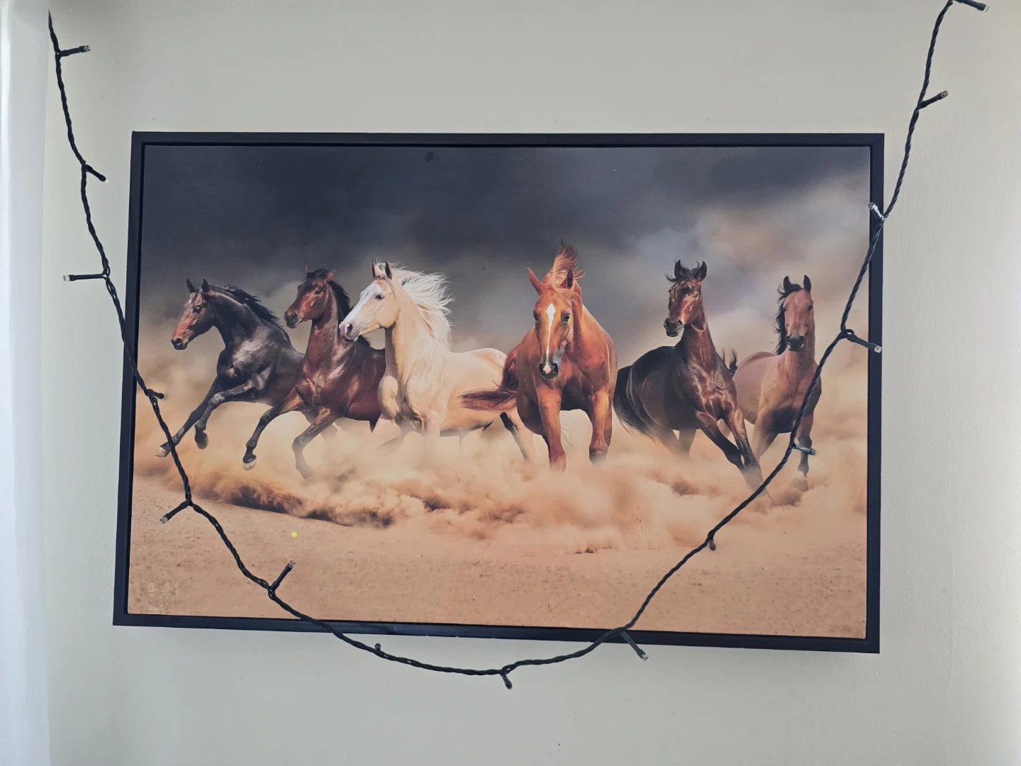 Framed Print of Running Horses
