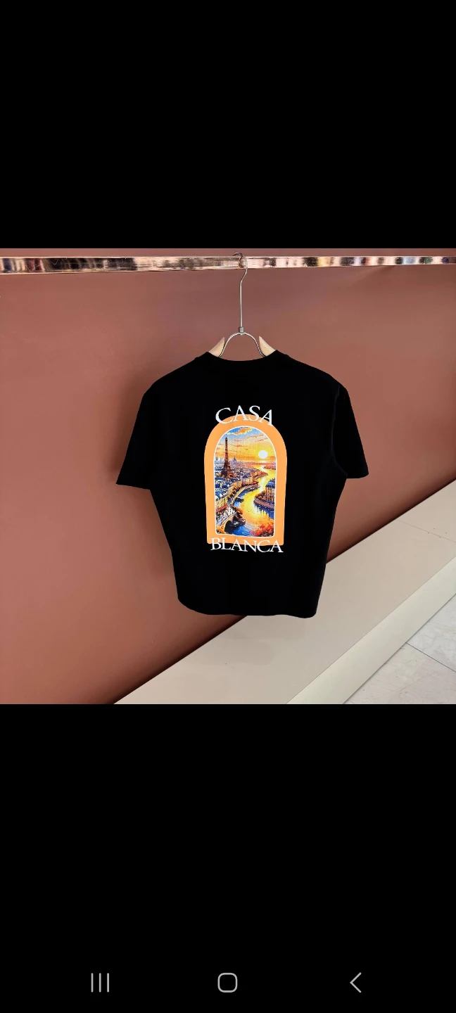 Black Casablanca T-Shirt with Paris Graphic - photo 2