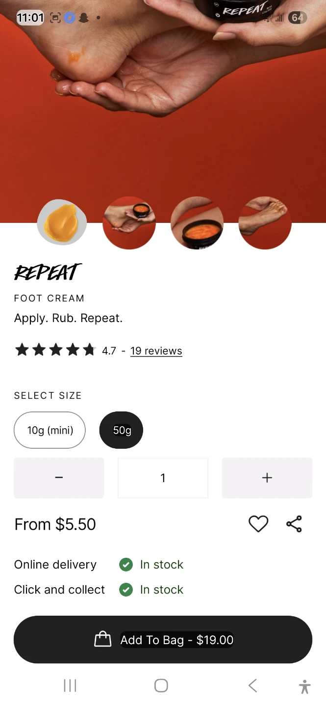 Repeat Foot Cream - 50g