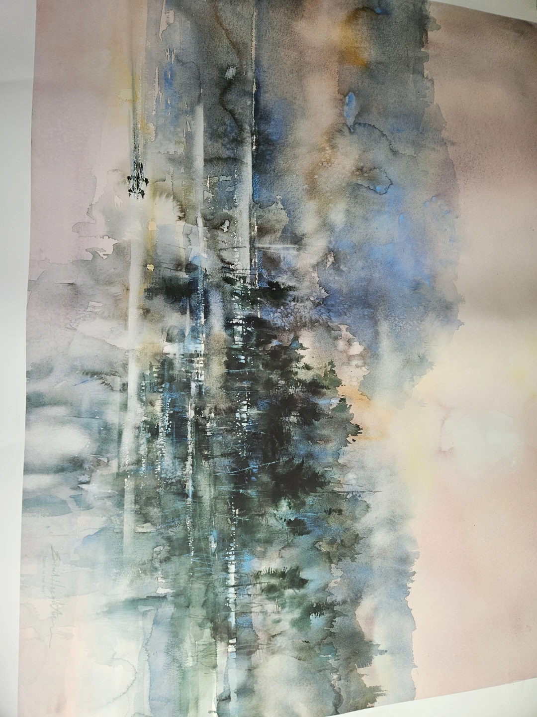 Brent Heighton "Looks in the Mist" Watercolor Print - photo 4