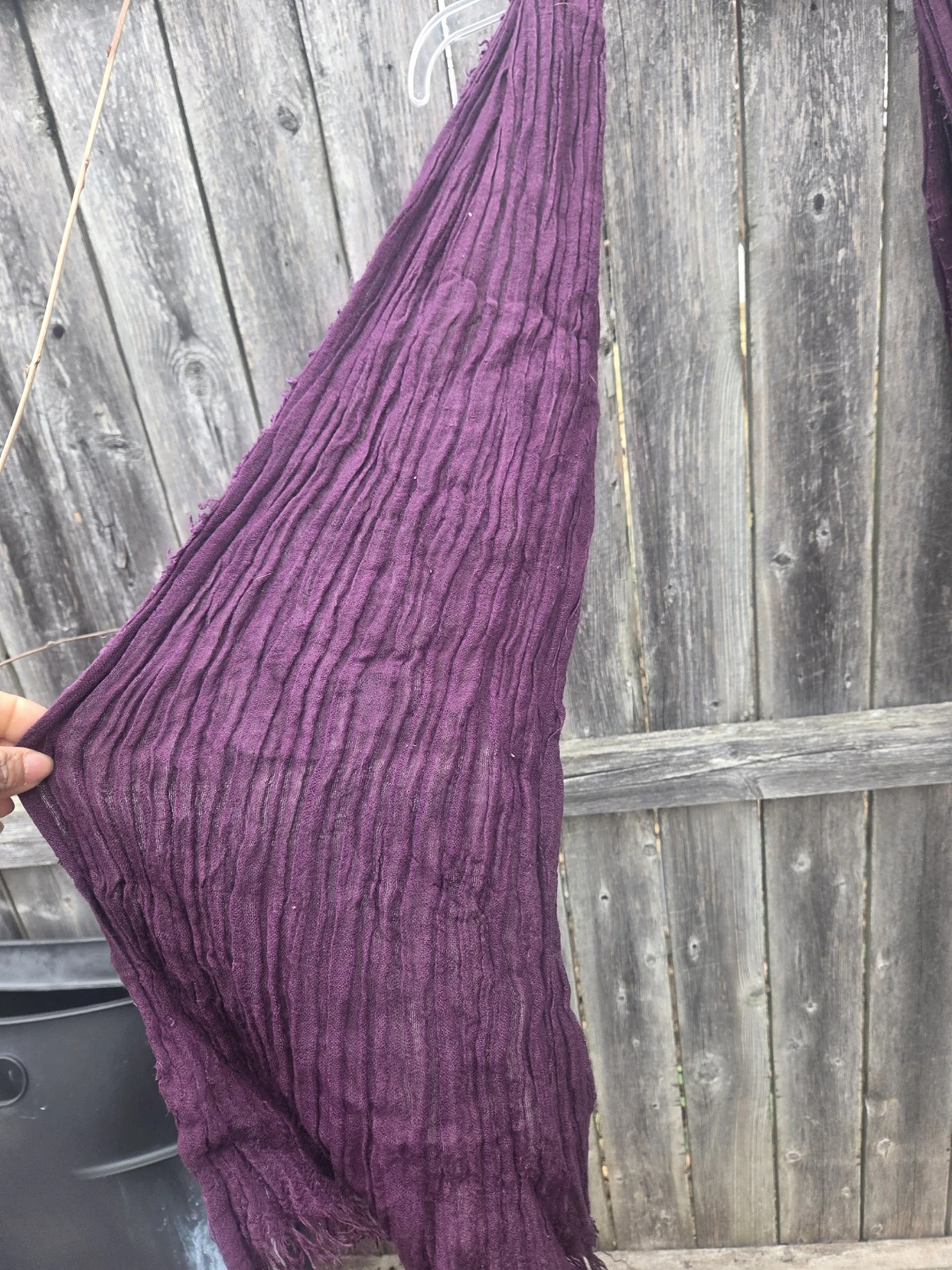 Purple Crinkle Scarf - photo 2