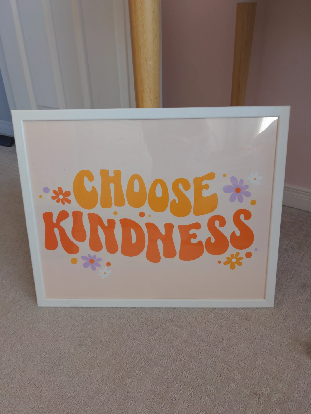 Framed 'Choose Kindness' Wall Art