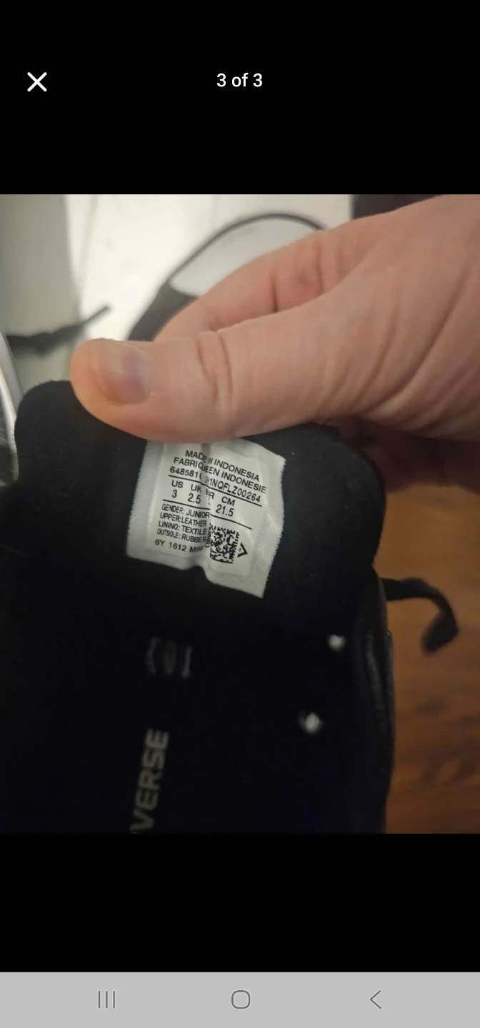 Converse All Star Toddler Shoes Size 3 - photo 2