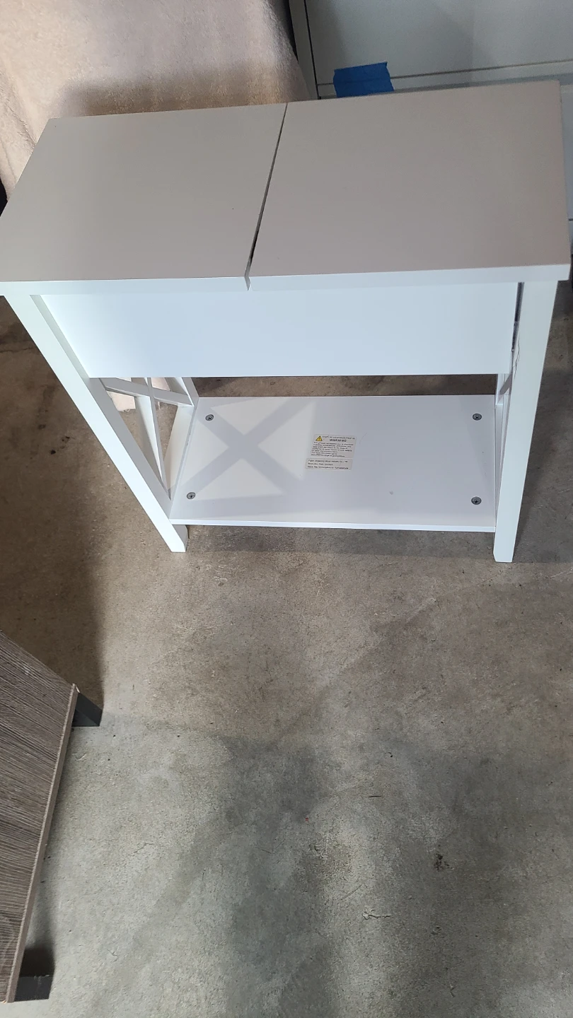 White End Table with Drawer - photo 4
