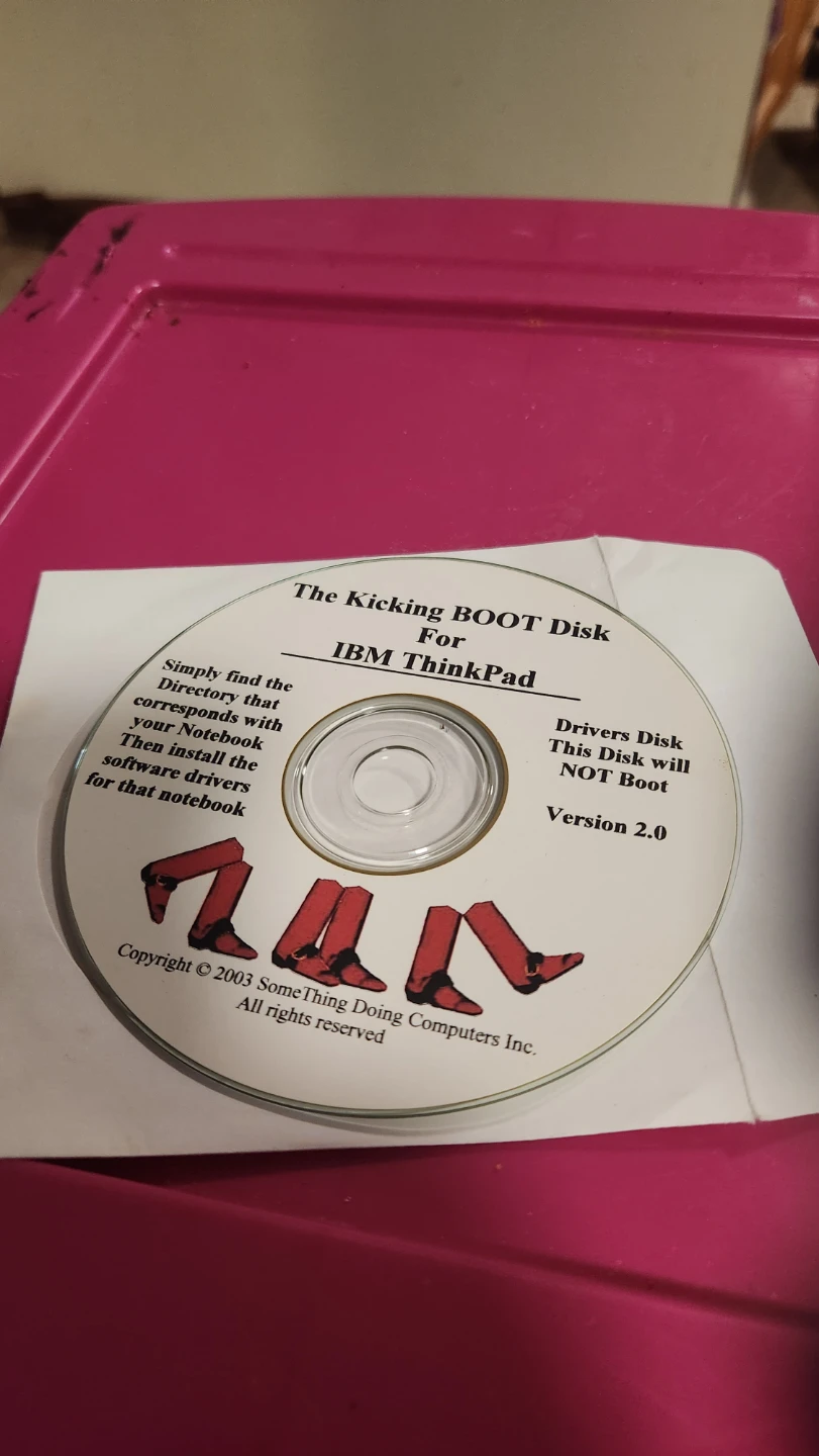 IBM ThinkPad Boot Disk & Floppy - photo 3