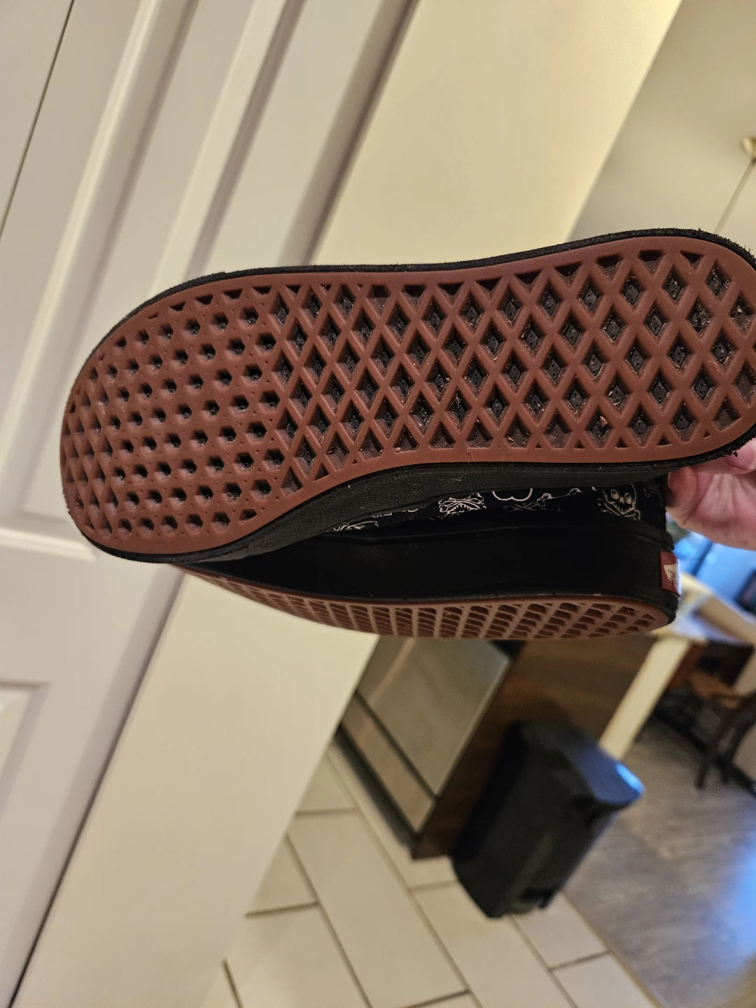 Vans Skull Pattern Lace-Up Sneakers - photo 2