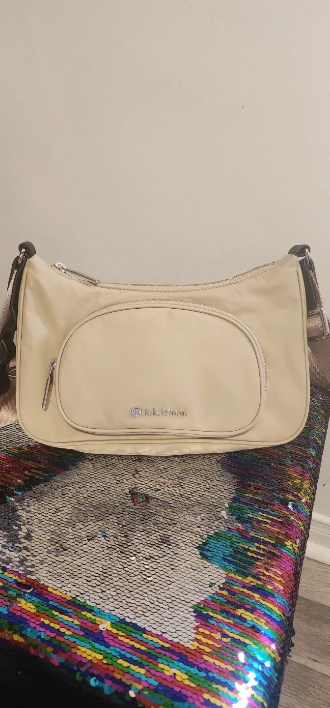 Lululemon Cream Crossbody Bag
