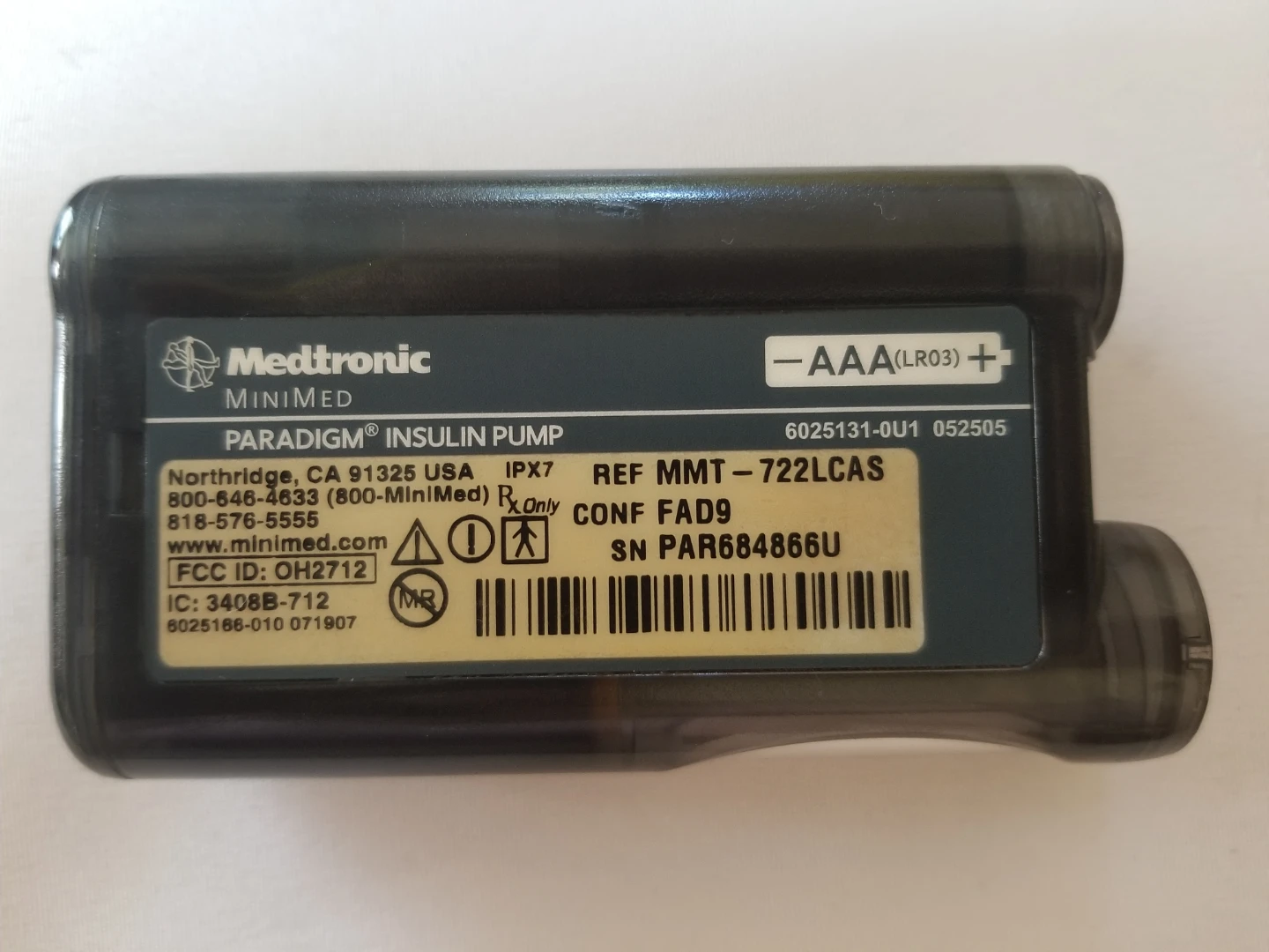 Medtronic MiniMed Paradigm REAL-Time Insulin Pump System - photo 3