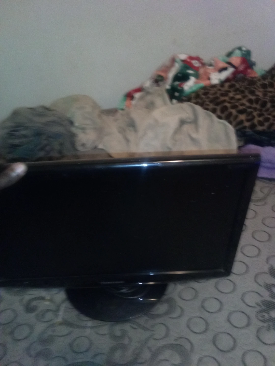 Black Flat Screen Monitor