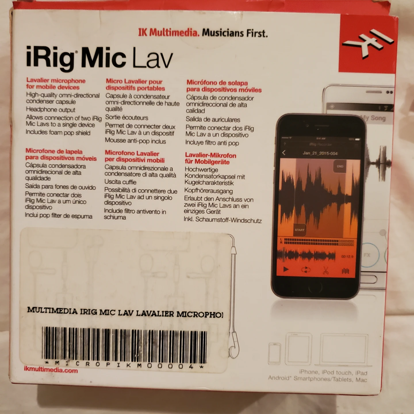 IK Multimedia iRig Mic Lav Lavalier Microphone - photo 4
