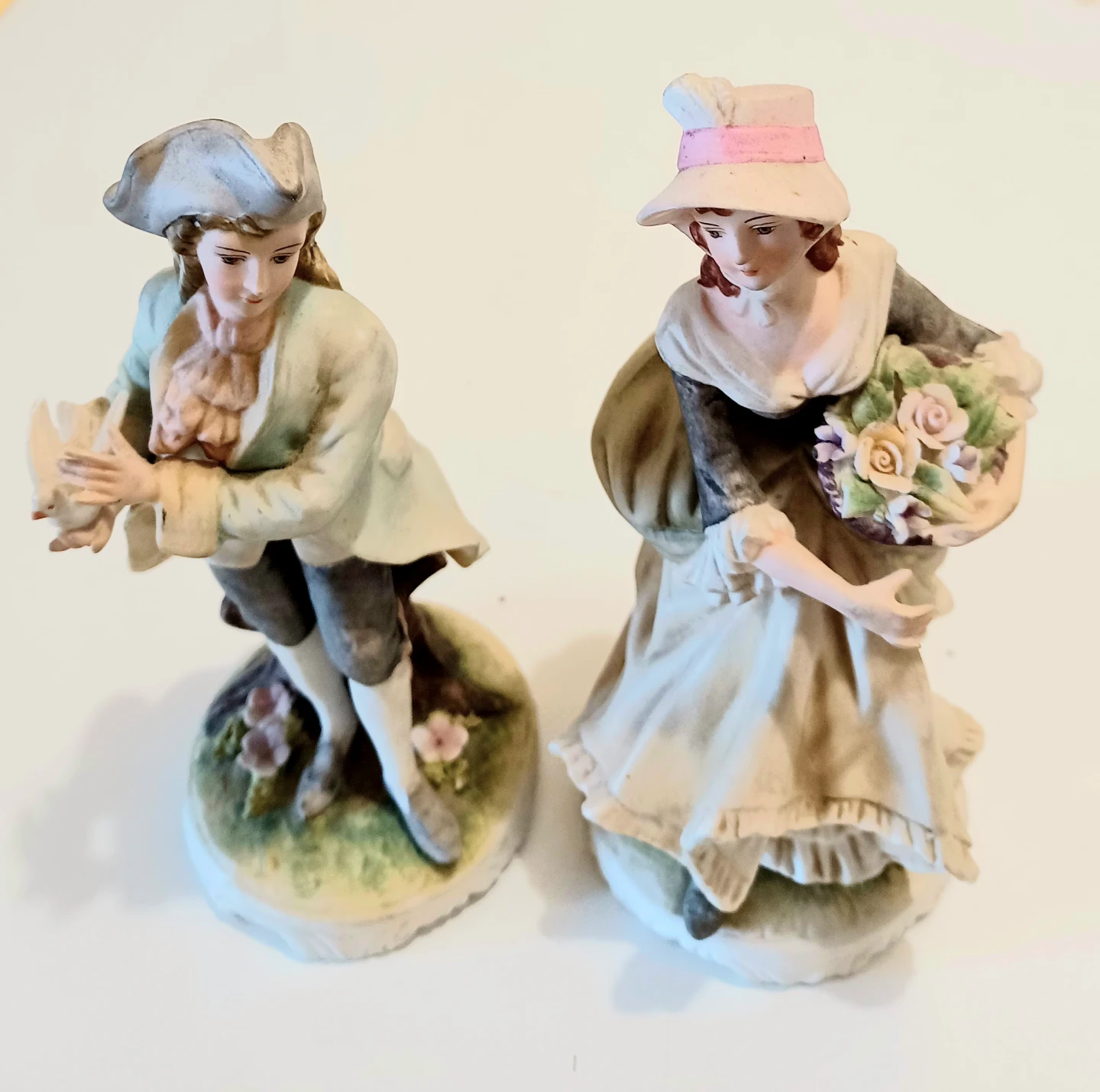 Vtg Hand-painted Lefton China Figurines - photo 5