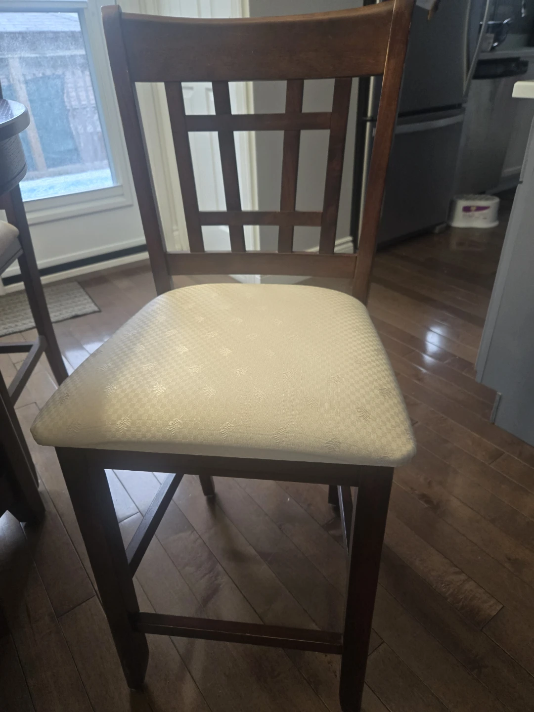 Wooden Counter Height Dining Set with 4 Chairs - photo 3