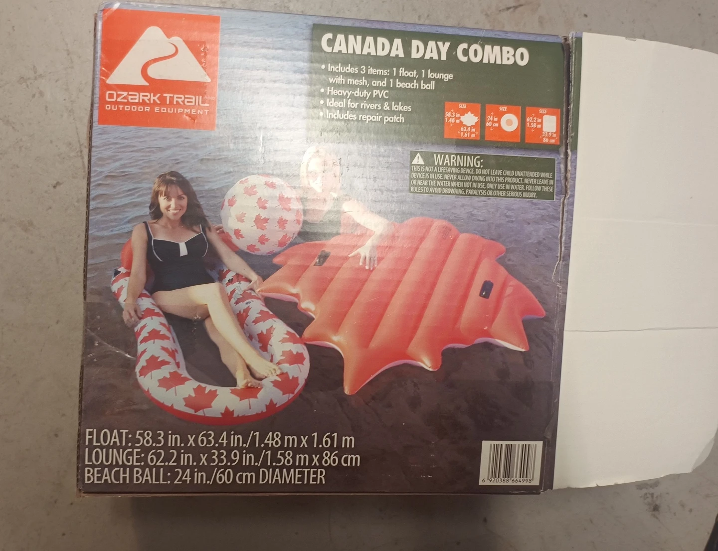 Ozark Trail Canada Day Combo Pool Float Set