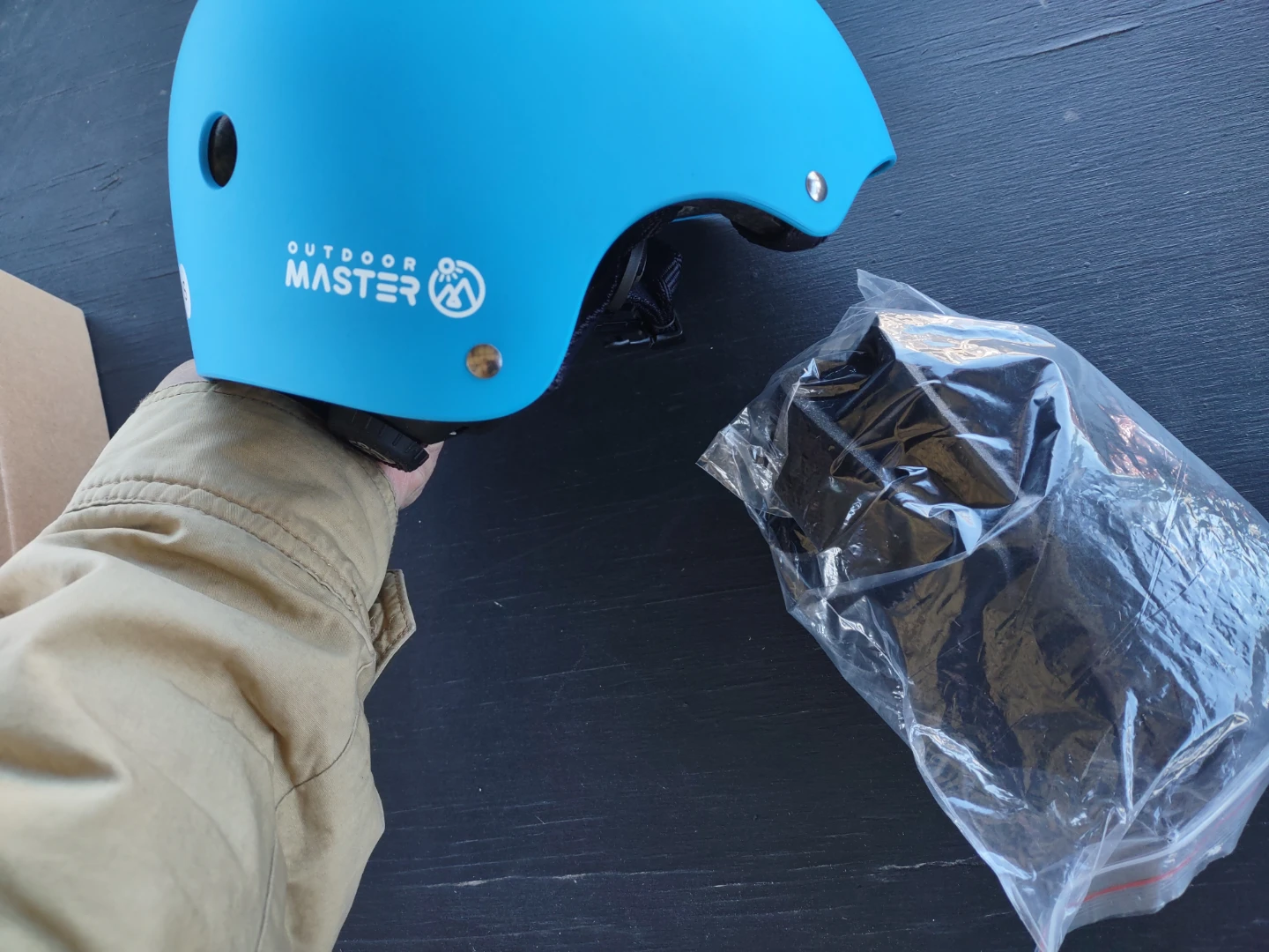 OutdoorMaster Blue Kids Helmet Size S