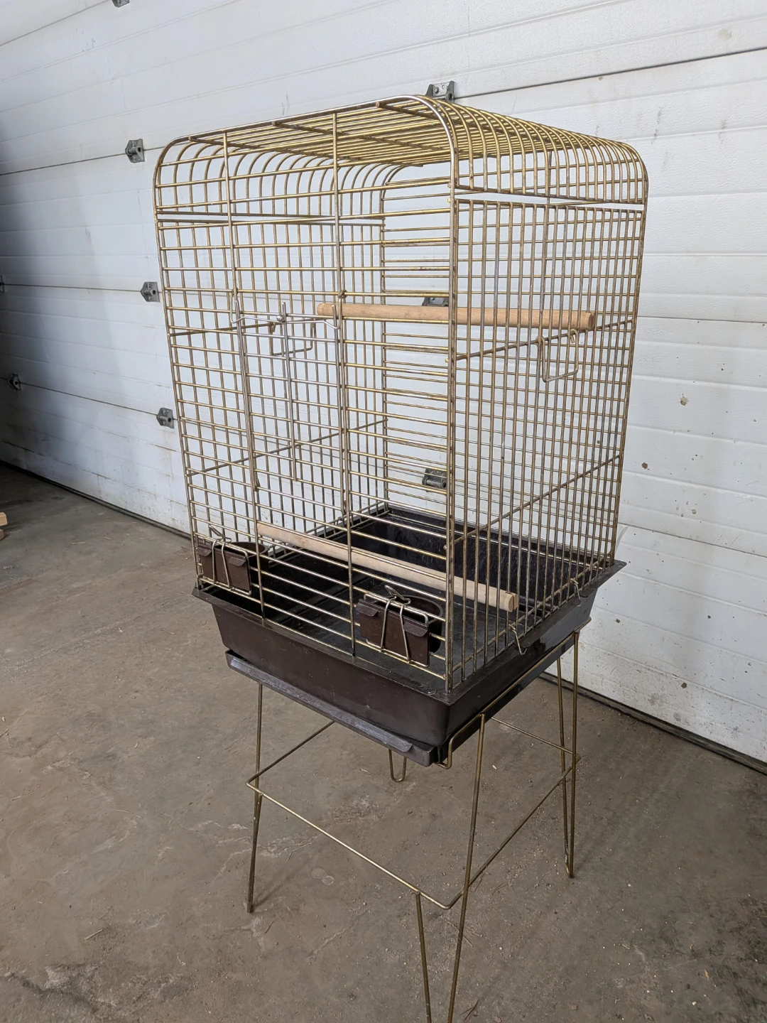 Brass gold cage