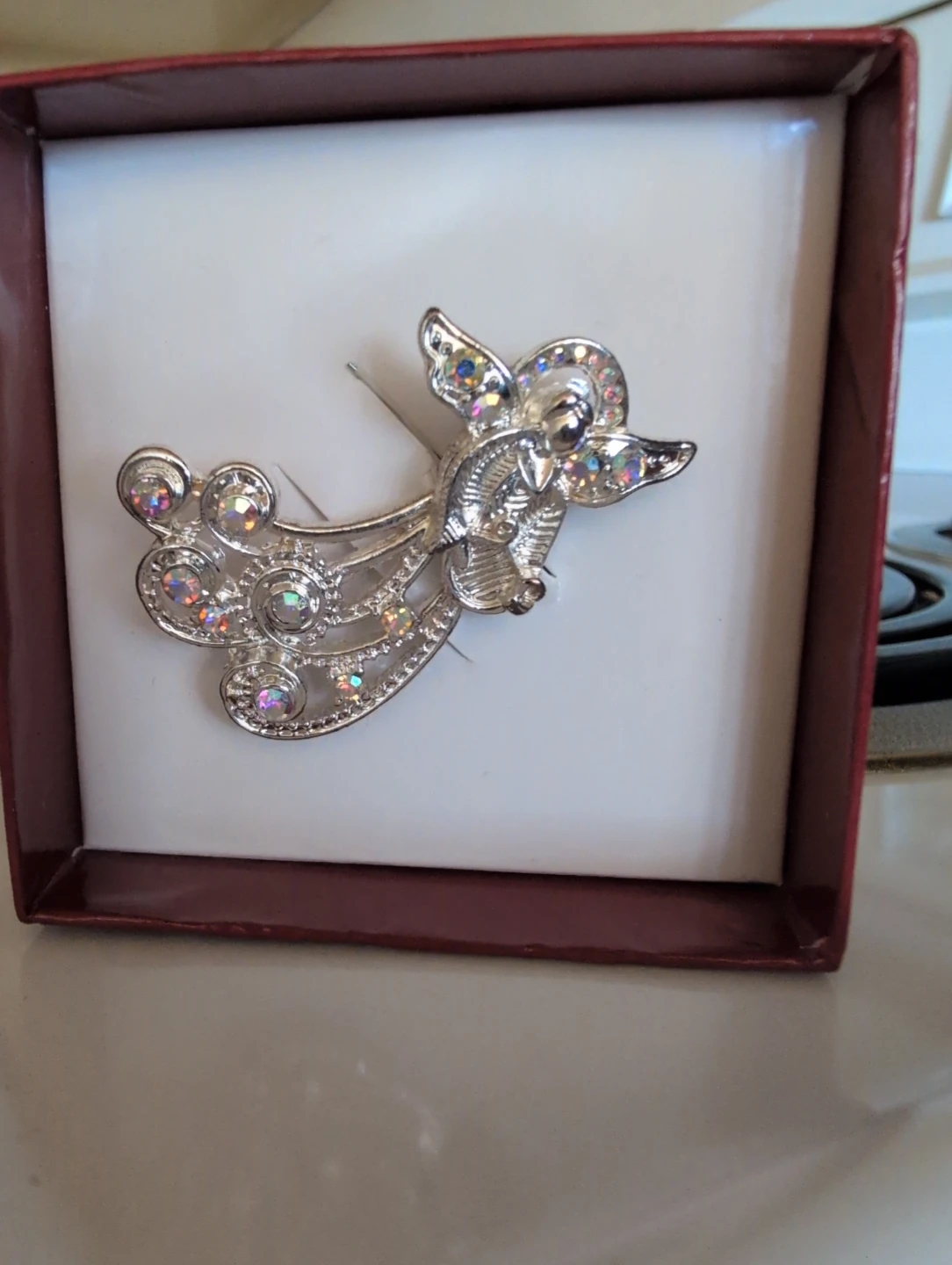 Angel Brooch with Crystals - photo 2