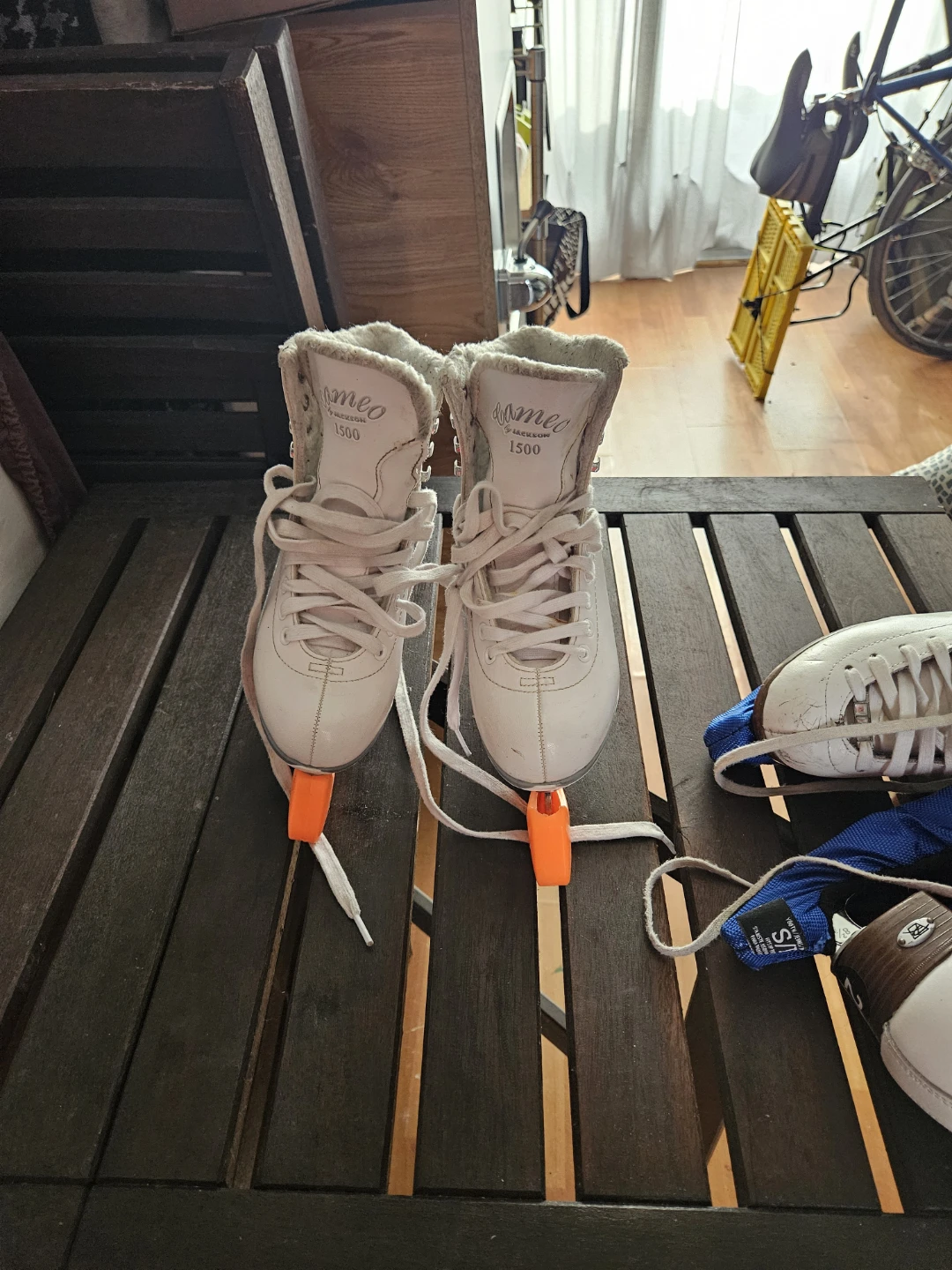 White Figure Skates Size 4