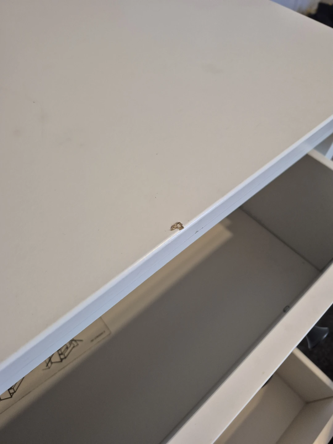 White 3-Drawer Dresser - photo 2