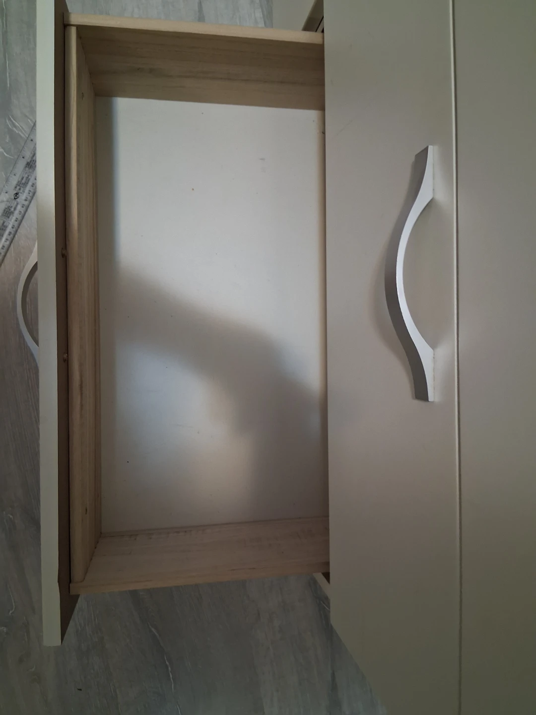 Cream Six-Drawer Dresser with Wood Top - photo 2