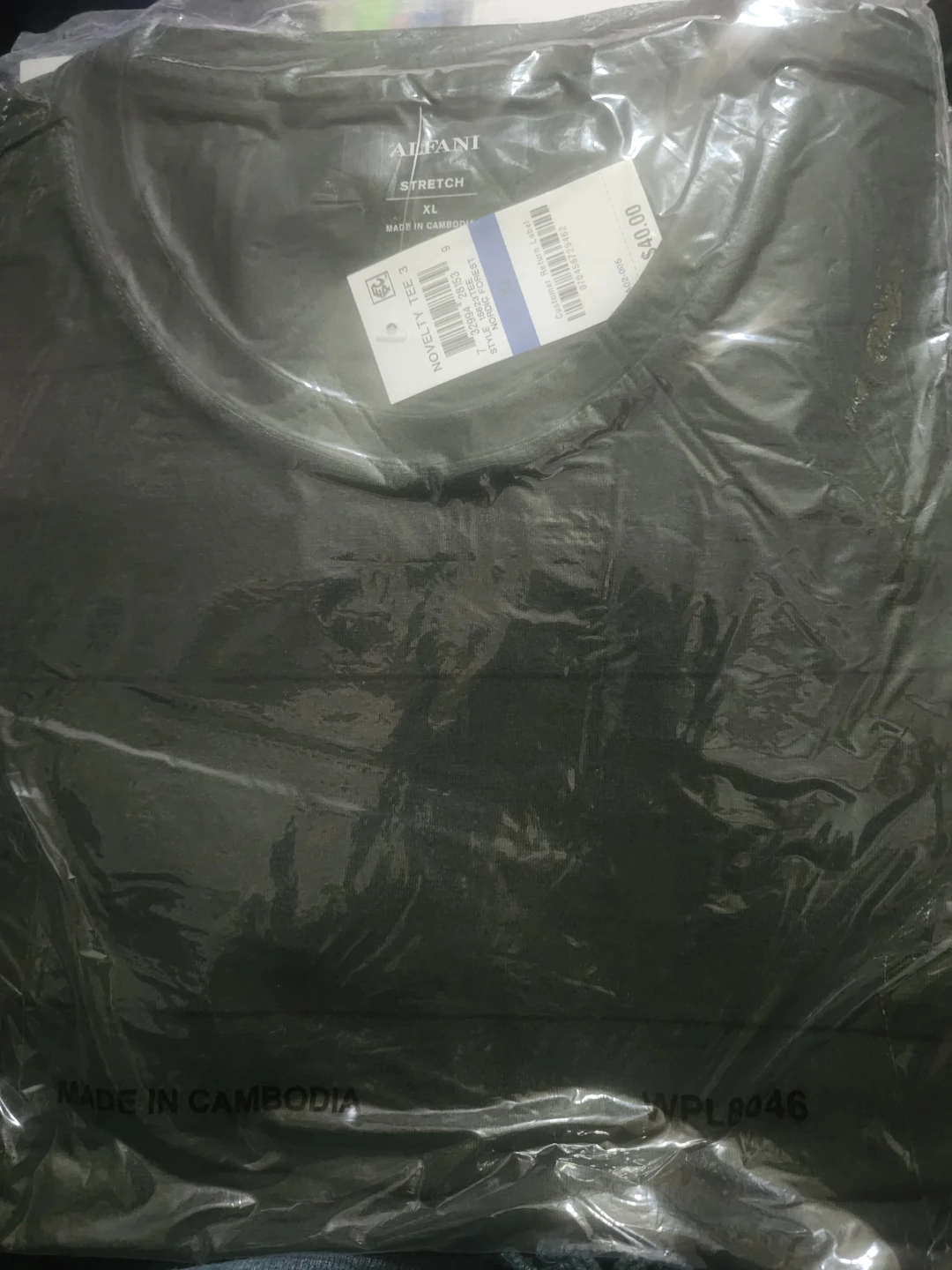 Alfani Men's Stretch Novelty Tee 3 XL