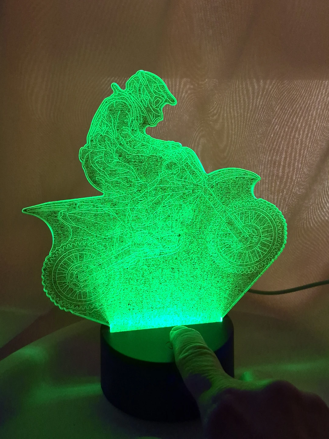 Motocross Dirt Bike 3D 7 Colors LED Acrylic Sonic