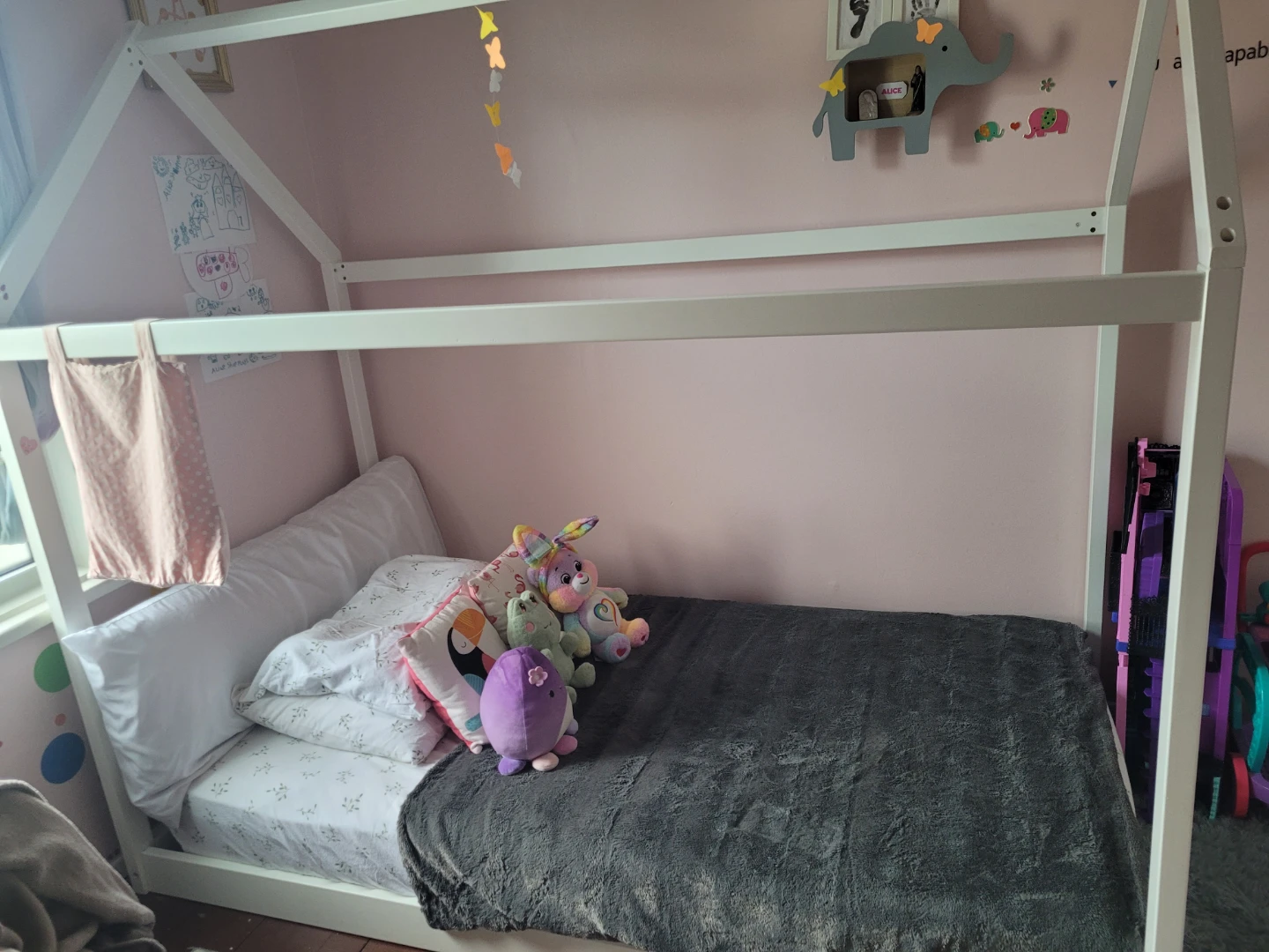 House Bed Frame White (Montessori)