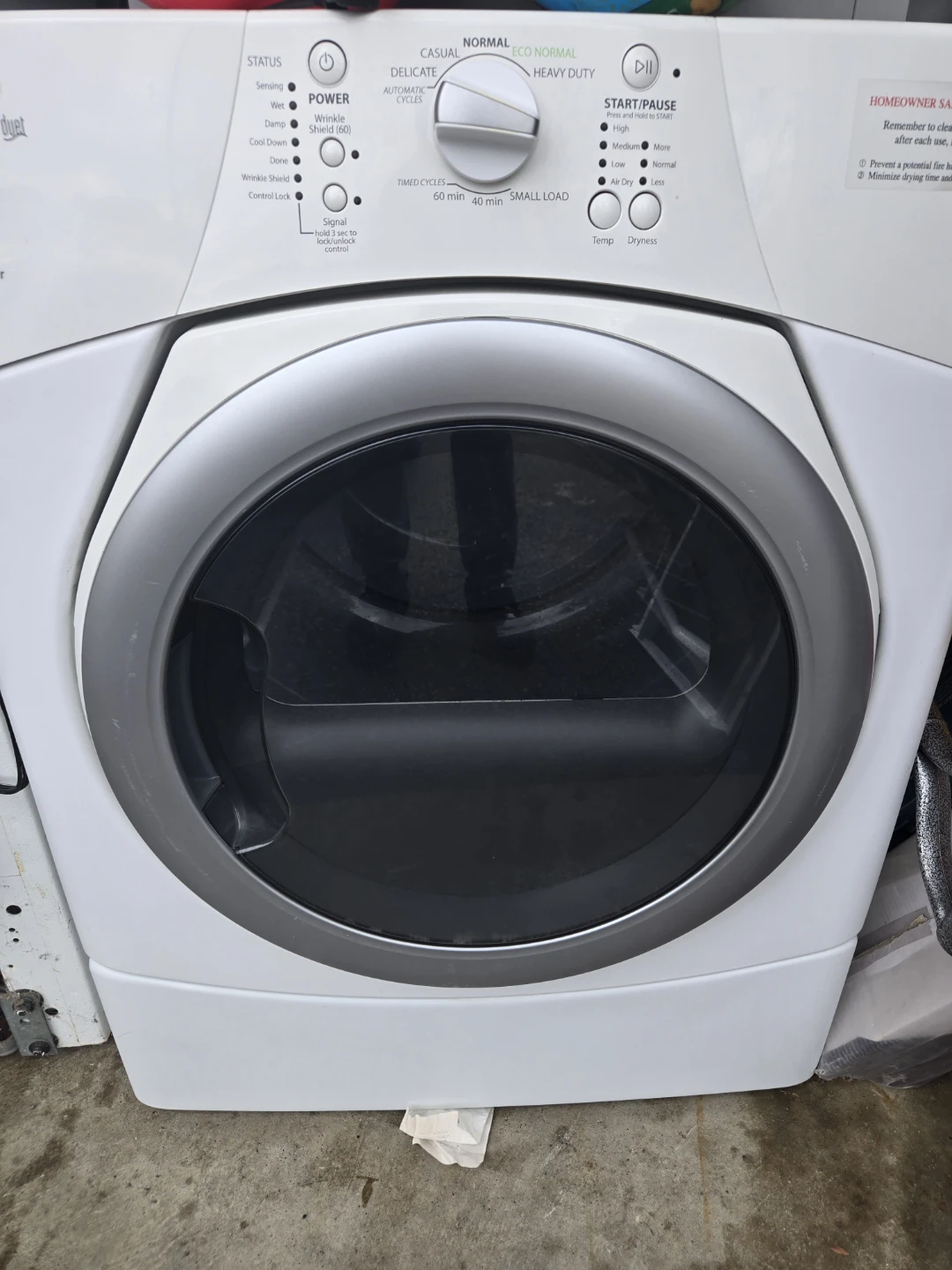 Whirlpool Duet Dryer - photo 2