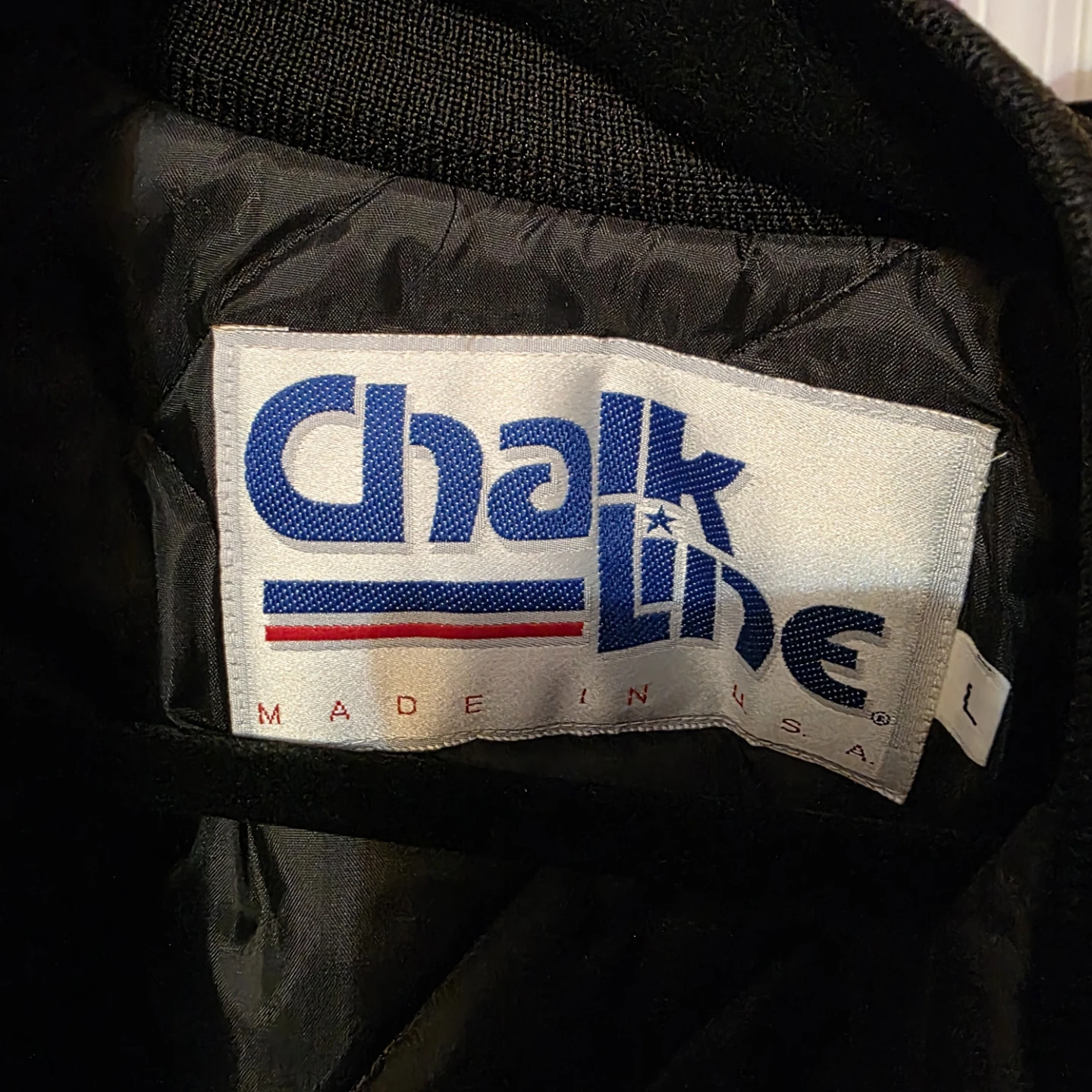 Chalk Line Chicago Blackhawks Nylon Bomber Jacket Large - photo 3