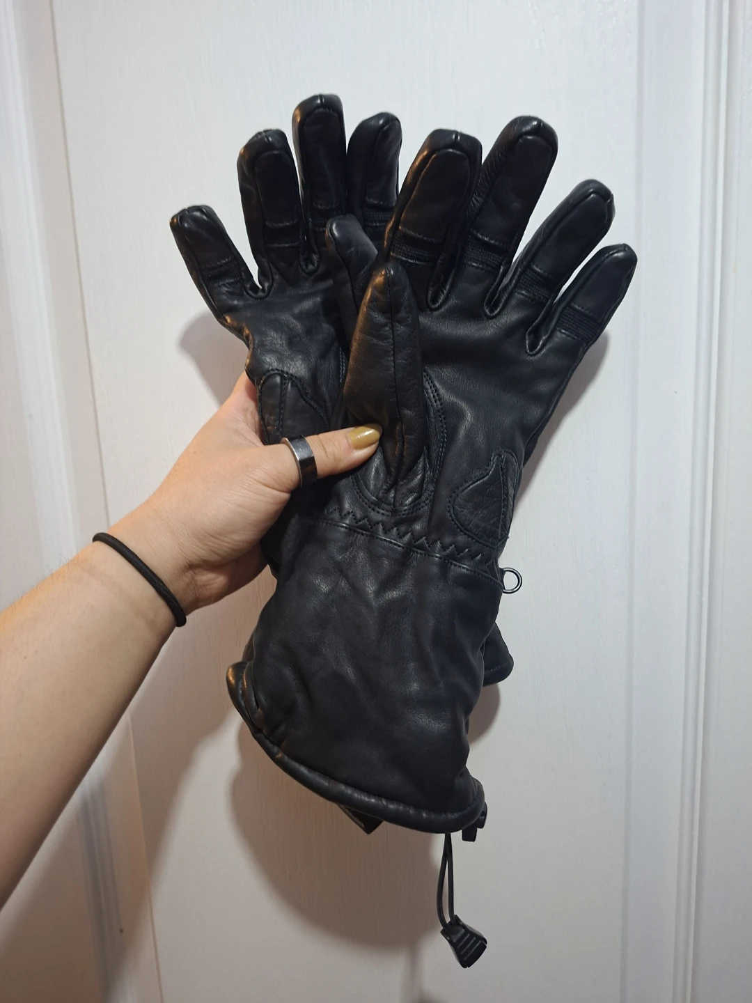 Harley-Davidson Gauntlet Style Motorcycle Leather Gloves