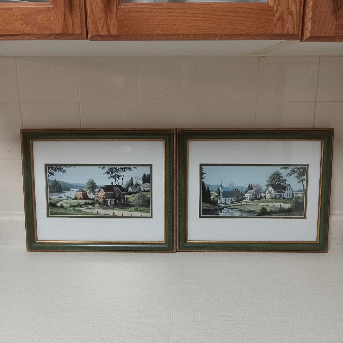 Set of 2 Framed Bill Saunders prints