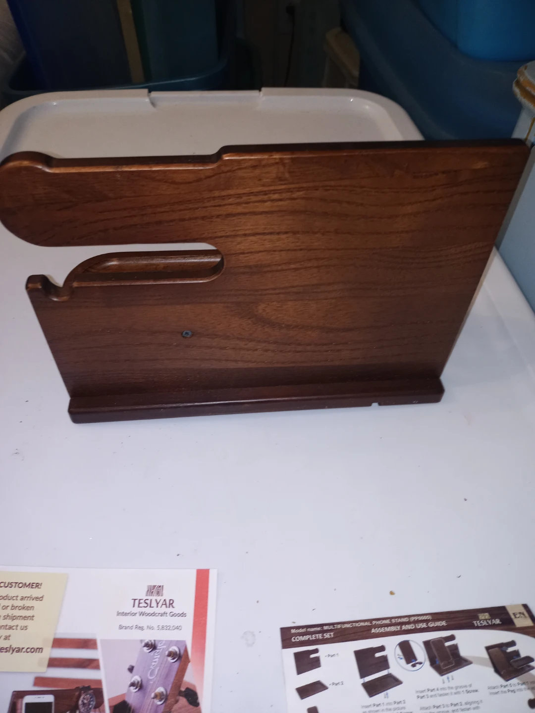 TESLYAR Wood Phone Docking Station - photo 2