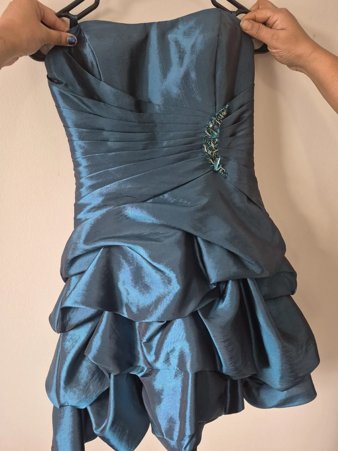 Strapless Teal Dress - photo 2