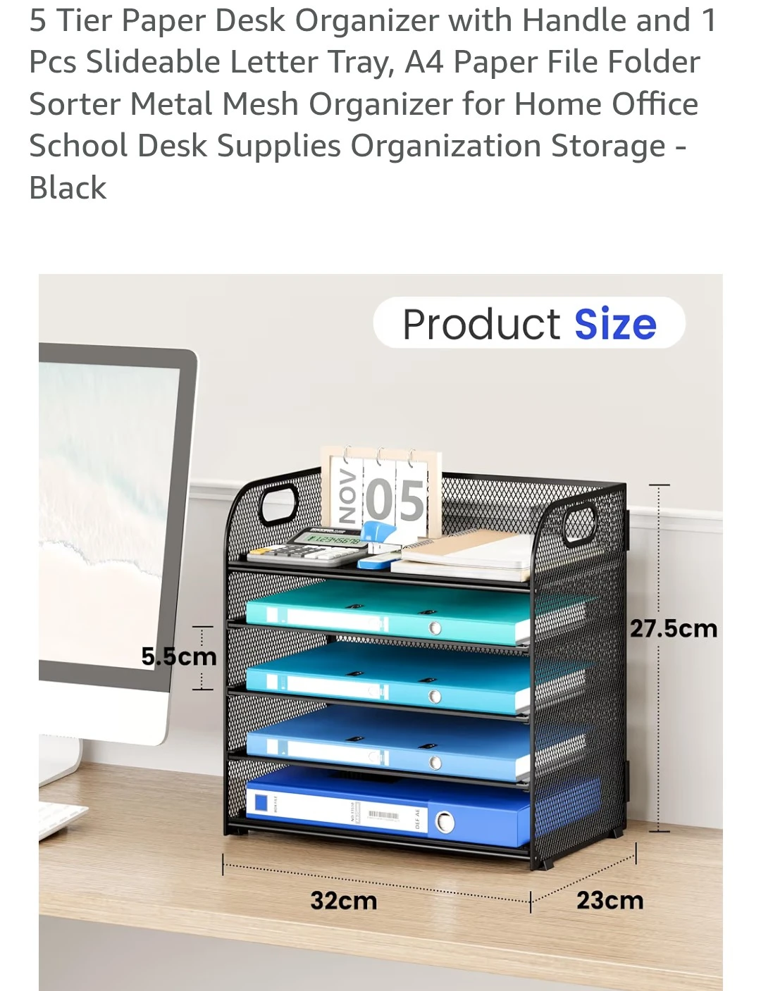 5 tier file/desk organizer*new* - photo 3