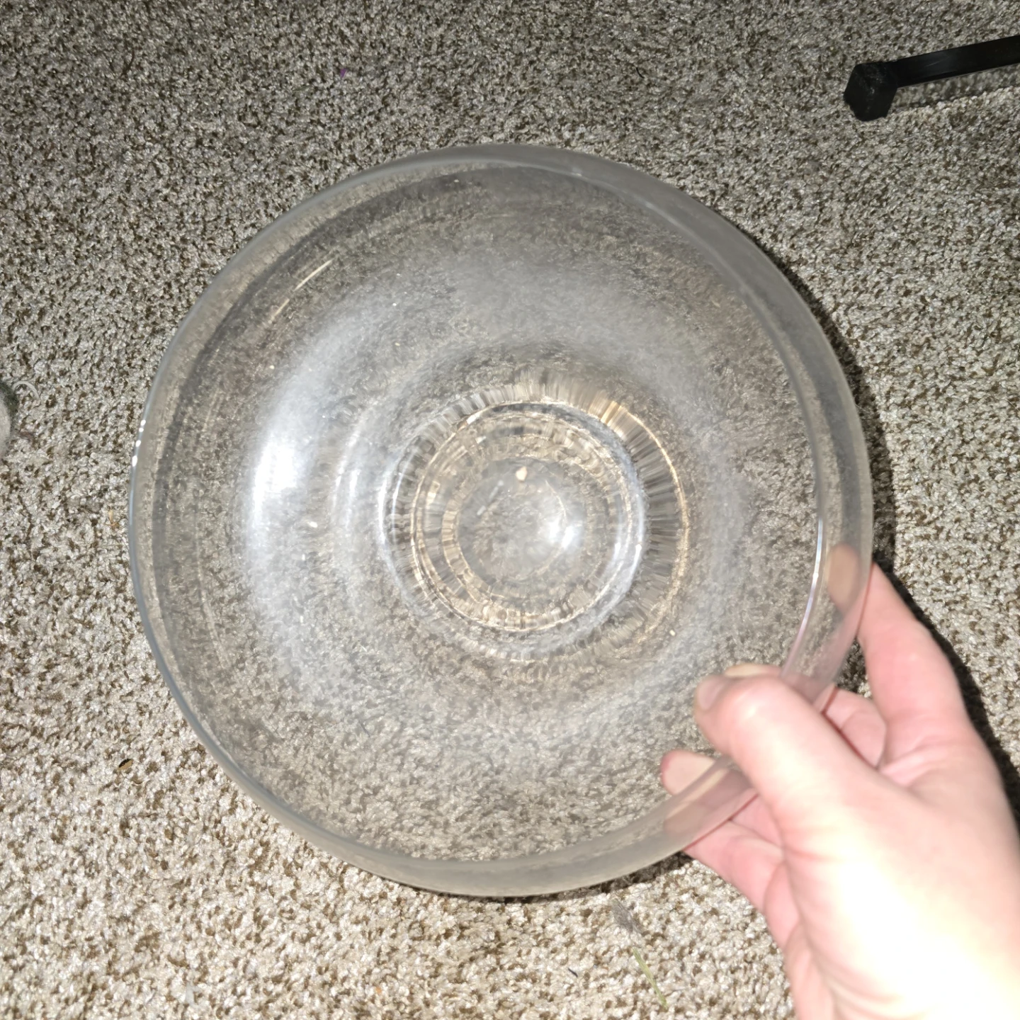 Clear Glass Serving Bowl