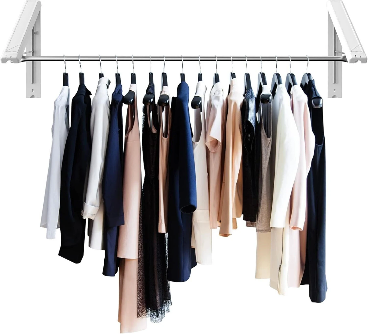 QuikCLOSET Collapsible Clothes Rack with Telescopic Rod