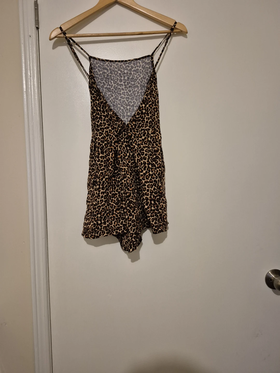 American Apparel Leopard Print Romper - Size M - photo 2