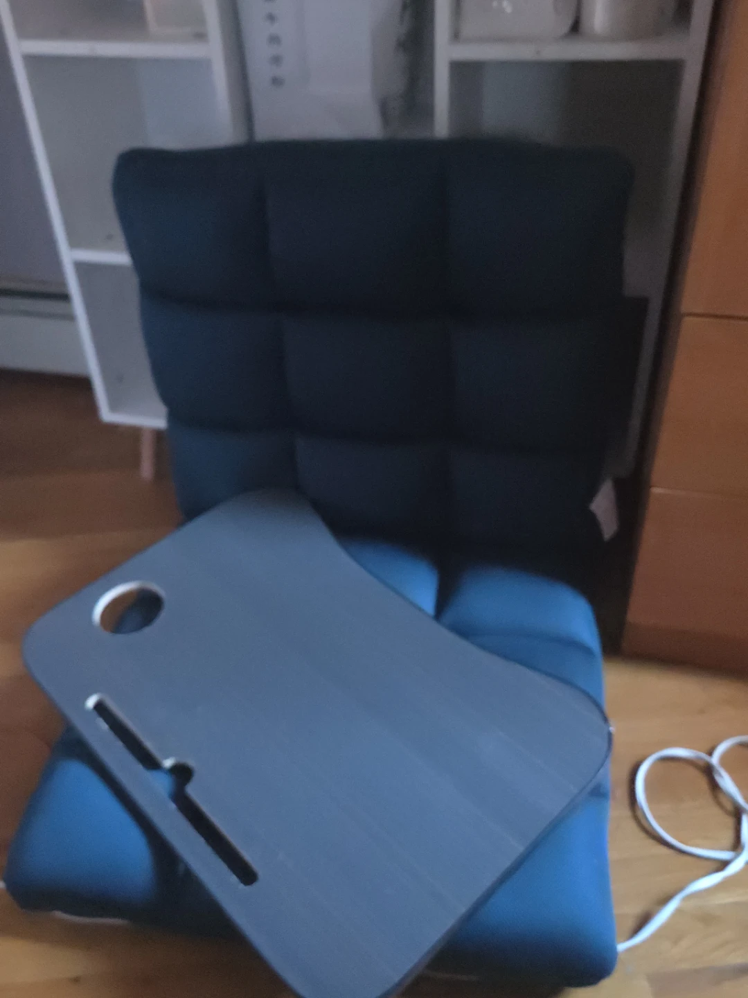 Adjustable Floor Chair with Lap Desk
