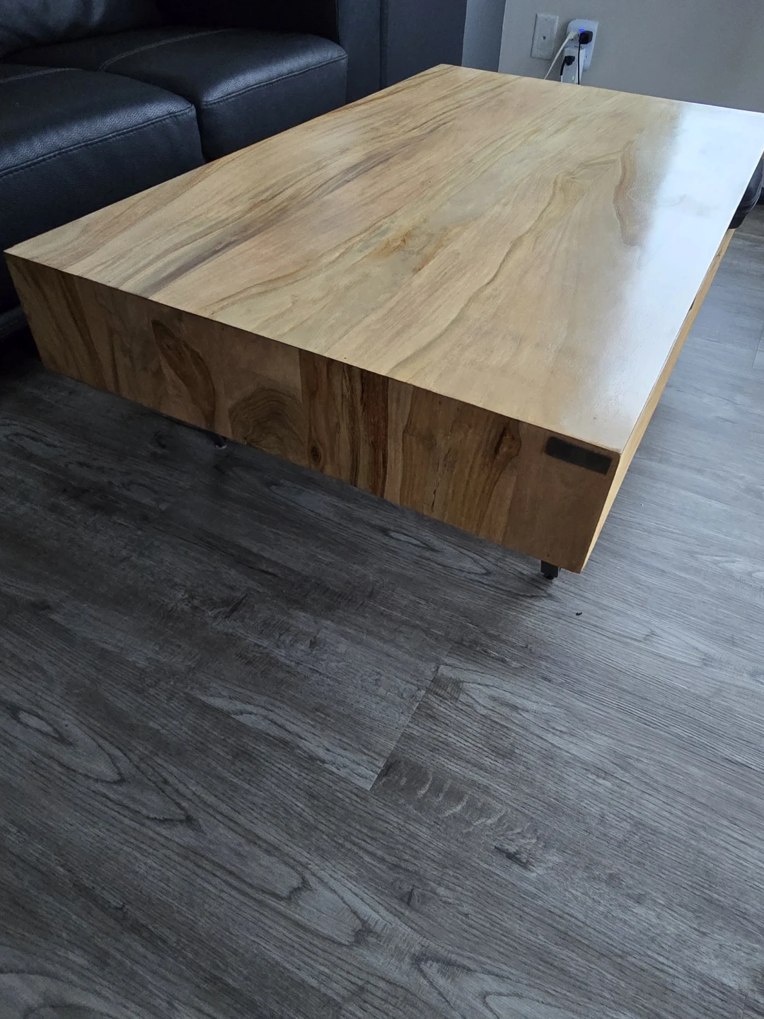Wooden Coffee Table with Storage - photo 3