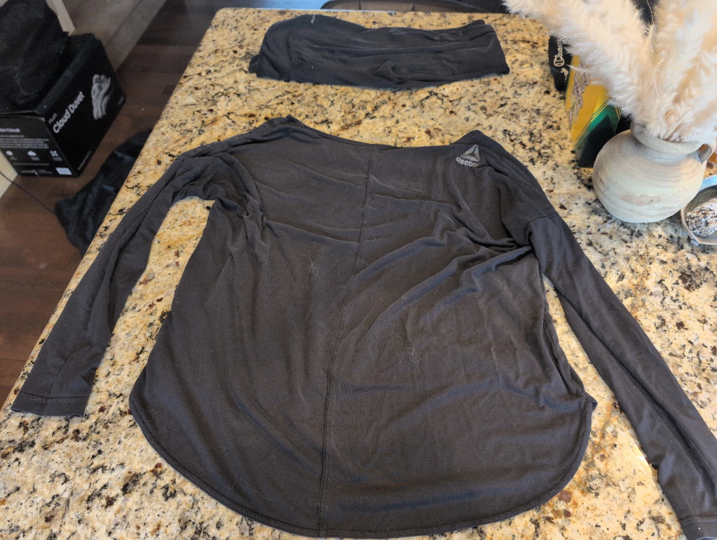 Reebok Black Athletic Pants and Long Sleeve Top Set - photo 3