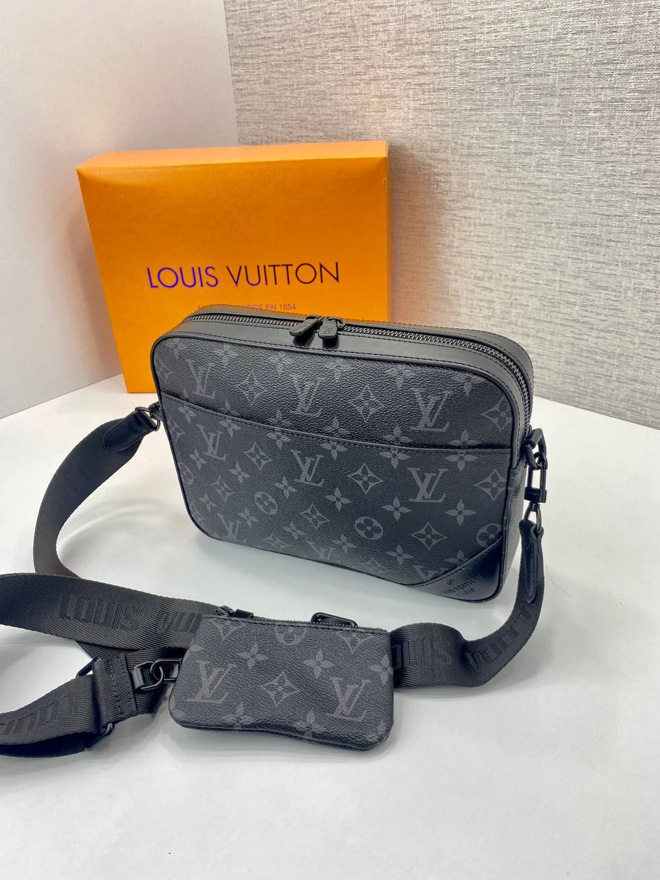 Louis Vuitton Monogram Crossbody Bag with Pouch