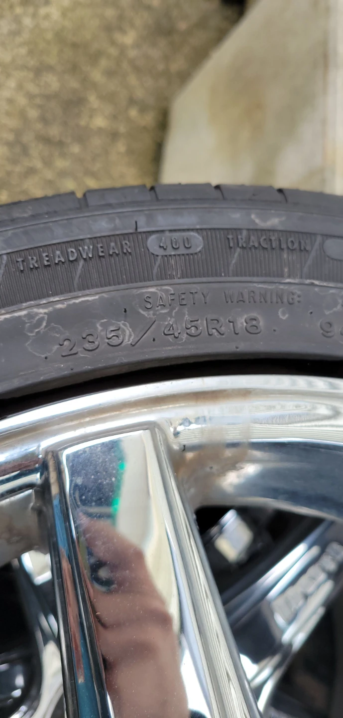 Set of 4 Dub 235/45R18 Chrome Wheels and Tires - photo 3