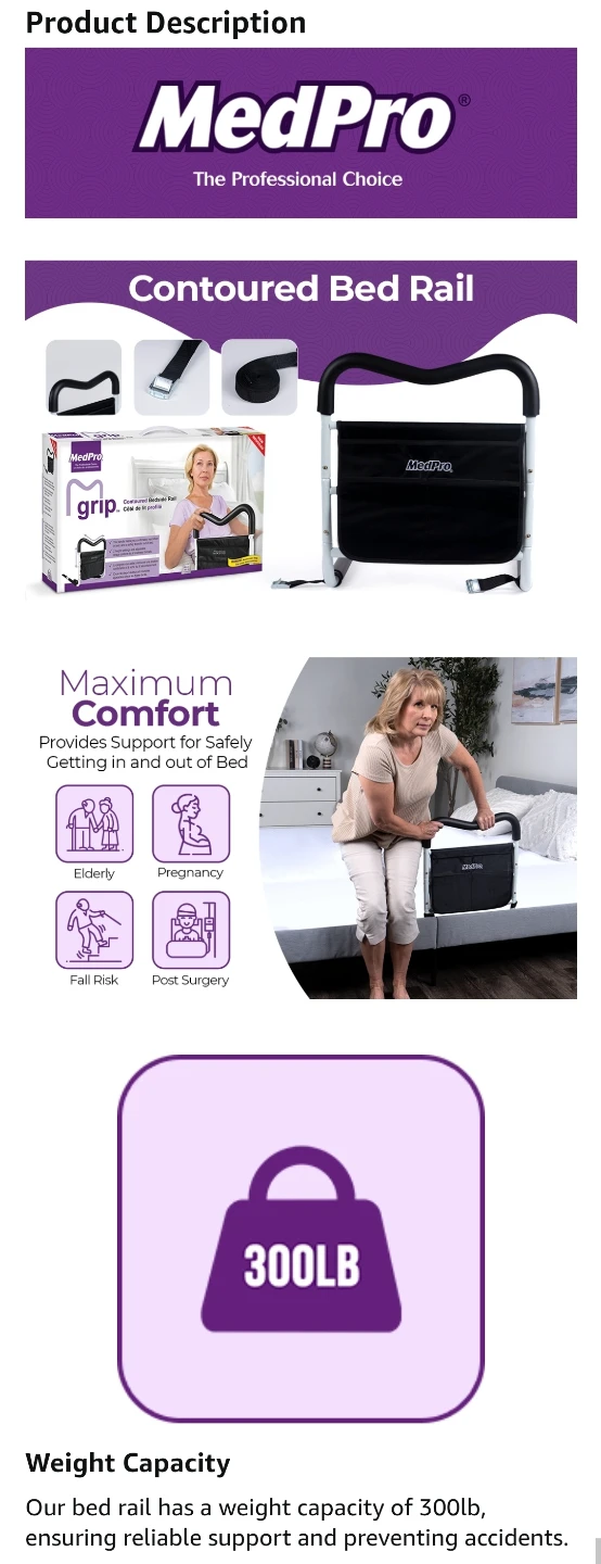MedPro MGrip Bed Rail for Elderly Adults Safety 🛏️👴👵 - photo 5