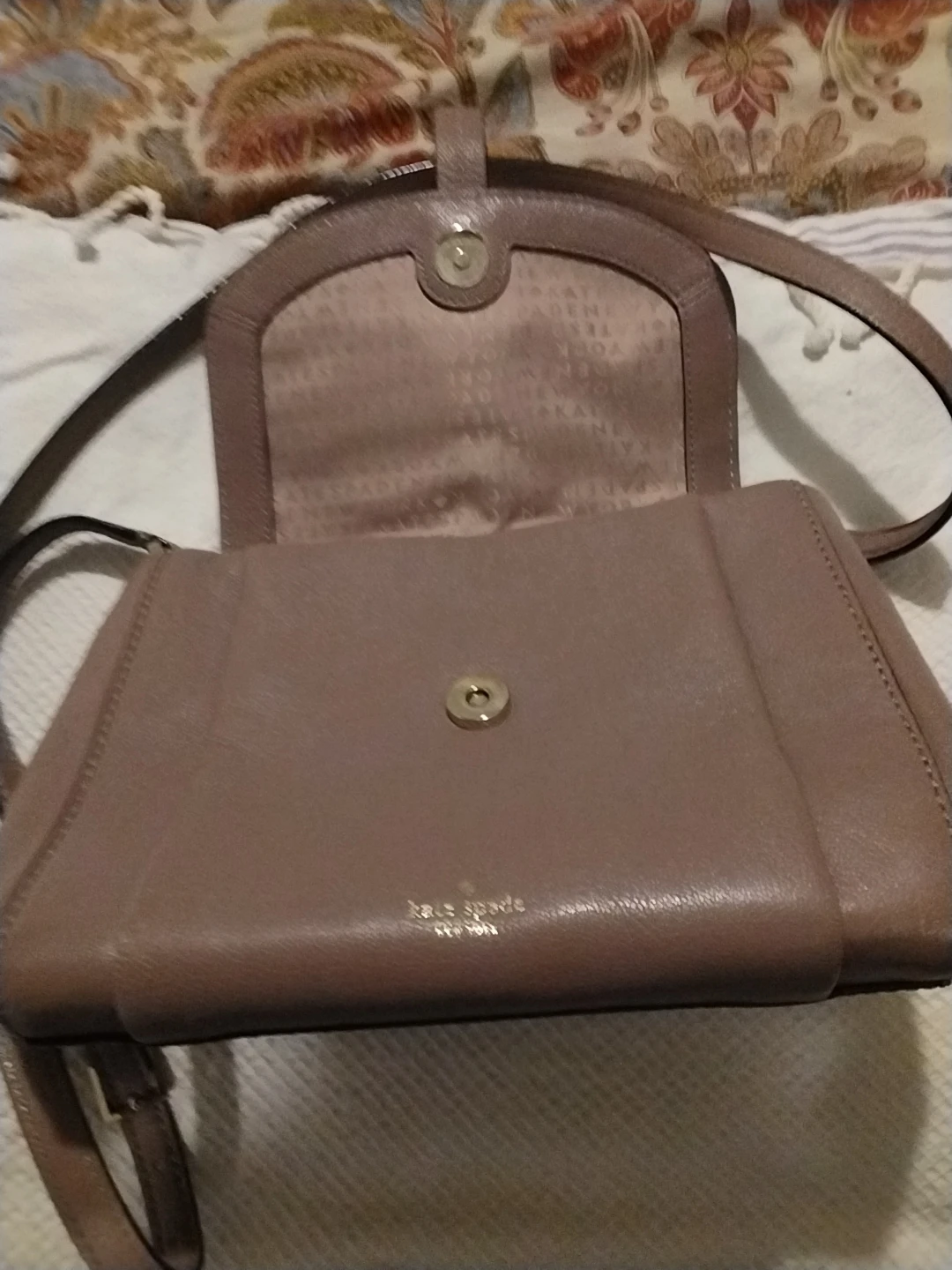 Kate Spade New York Crossbody Bag - Taupe Leather