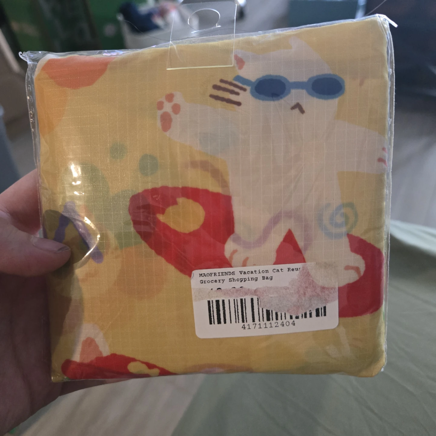 MAOFRIENDS Vacation Cat Reusable Grocery Shopping Bag - photo 2