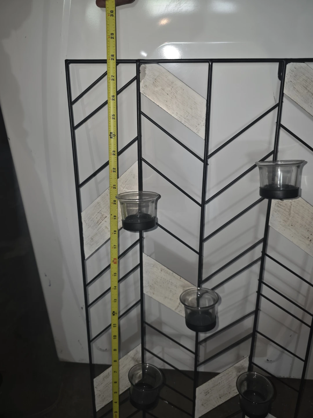 Wall Mounted Candle Holder with 5 Votives