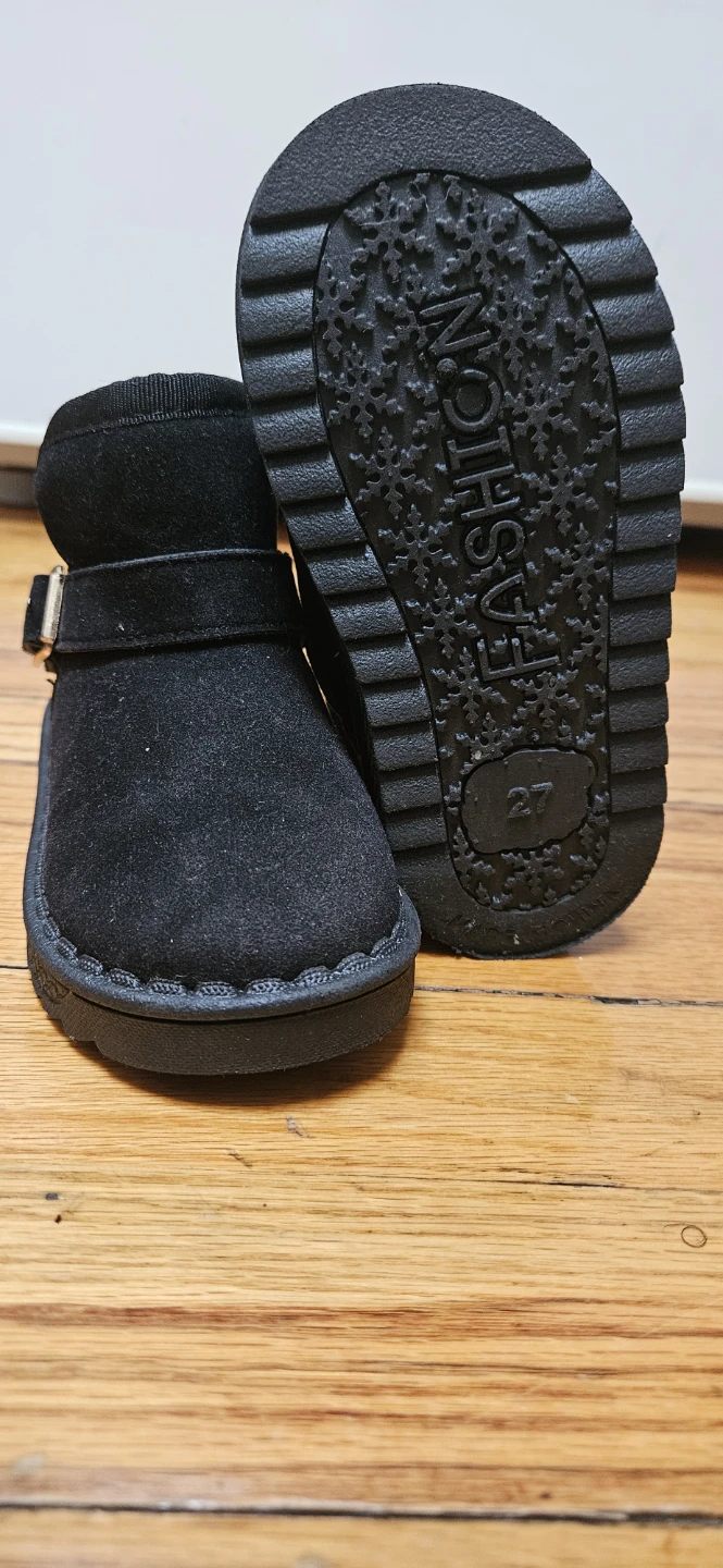 Toddler Black Fashion Boots Size 27 - photo 2