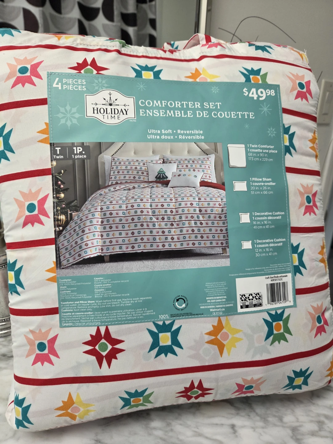 Holiday Time Comforter Set - Twin Size