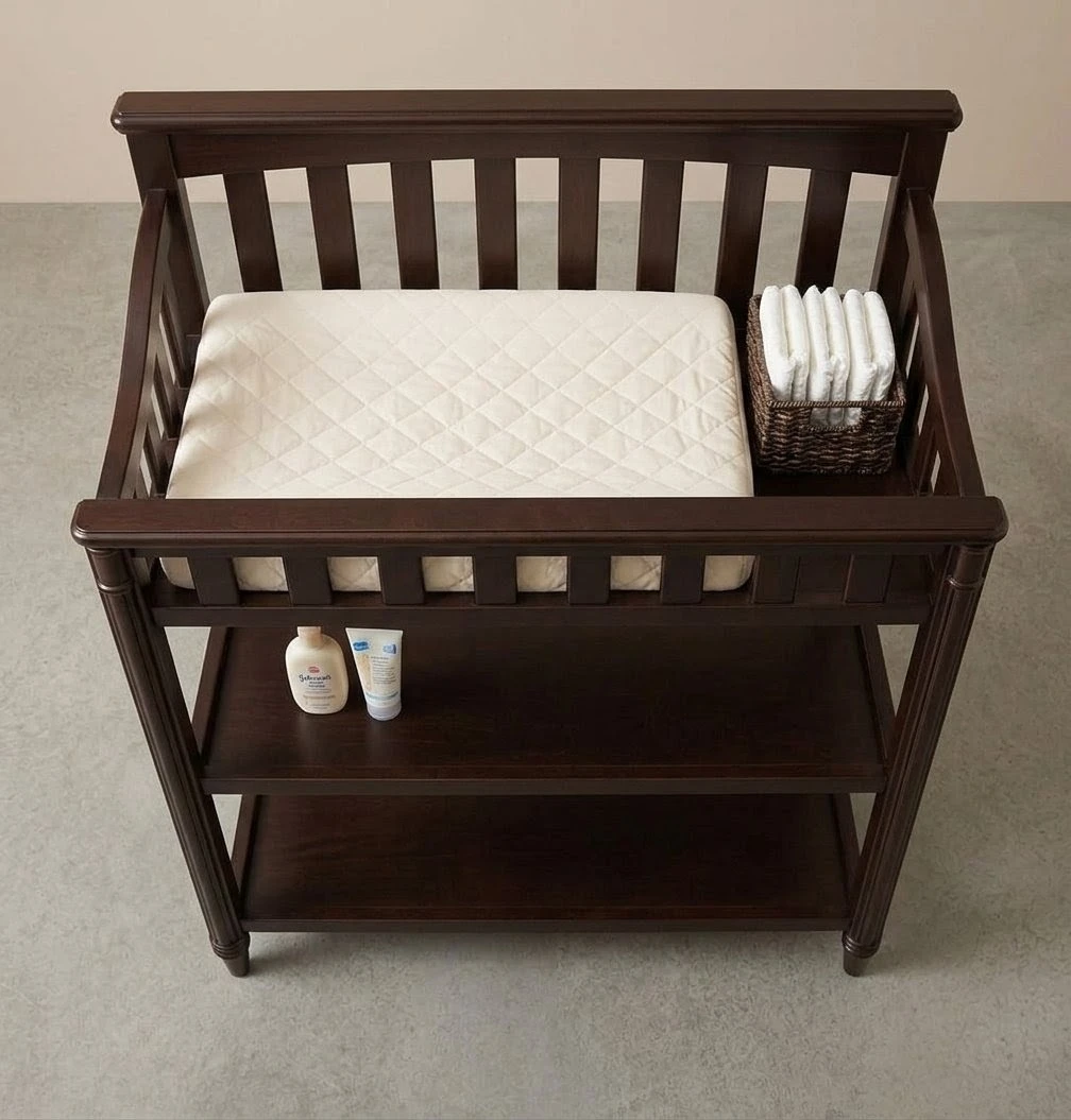 🚨 MUST GO – Solid Wood Changing Table – $50 OBO