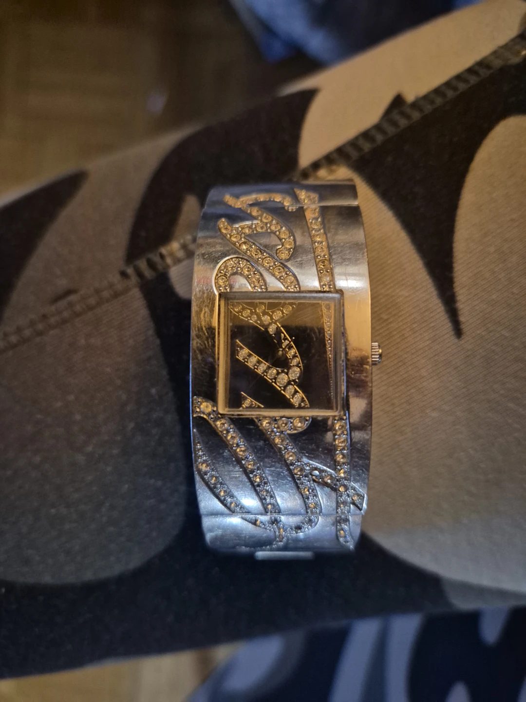 Guess Women's Rhinestone Cuff Watch - photo 2
